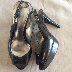 Size 6.5 Marc Fisher Peep Toe Sling Back Heel
